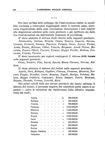 L'assistenza sociale agricola rivista mensile di infortunistica e assistenza sociale