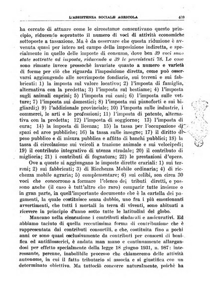 L'assistenza sociale agricola rivista mensile di infortunistica e assistenza sociale