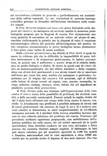 L'assistenza sociale agricola rivista mensile di infortunistica e assistenza sociale