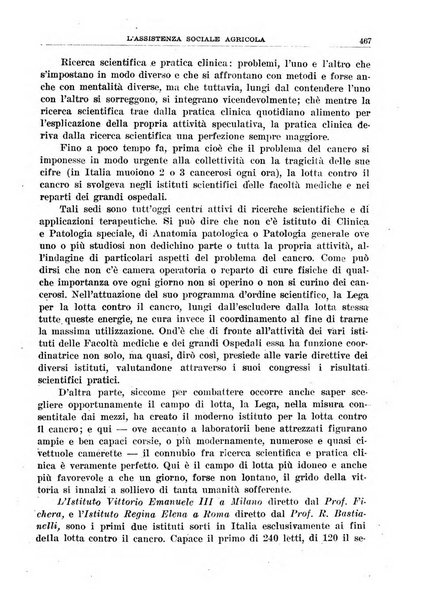 L'assistenza sociale agricola rivista mensile di infortunistica e assistenza sociale