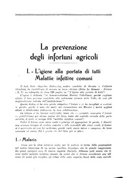 L'assistenza sociale agricola rivista mensile di infortunistica e assistenza sociale