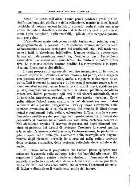 L'assistenza sociale agricola rivista mensile di infortunistica e assistenza sociale