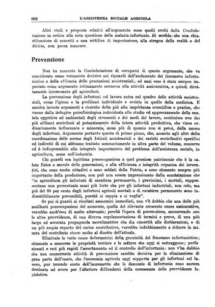 L'assistenza sociale agricola rivista mensile di infortunistica e assistenza sociale