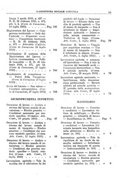 L'assistenza sociale agricola rivista mensile di infortunistica e assistenza sociale