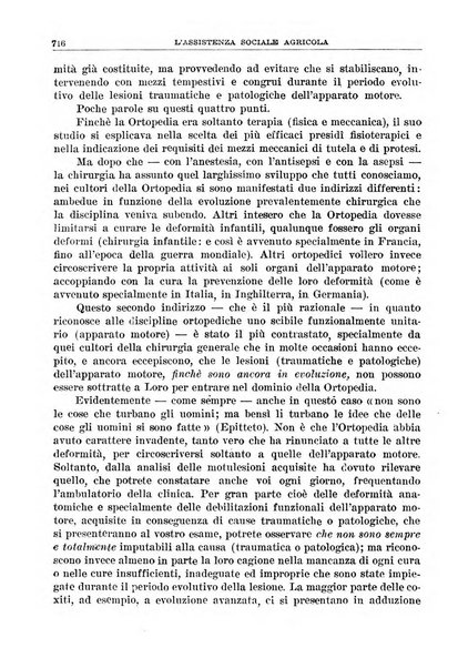 L'assistenza sociale agricola rivista mensile di infortunistica e assistenza sociale