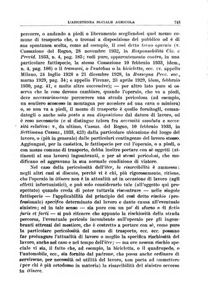 L'assistenza sociale agricola rivista mensile di infortunistica e assistenza sociale