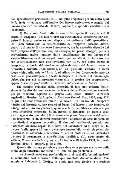 L'assistenza sociale agricola rivista mensile di infortunistica e assistenza sociale