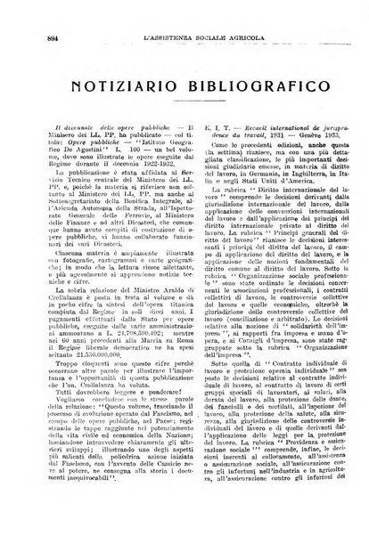 L'assistenza sociale agricola rivista mensile di infortunistica e assistenza sociale