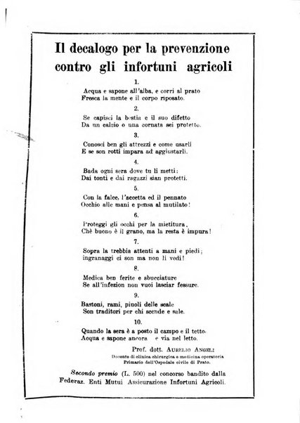 L'assistenza sociale agricola rivista mensile di infortunistica e assistenza sociale