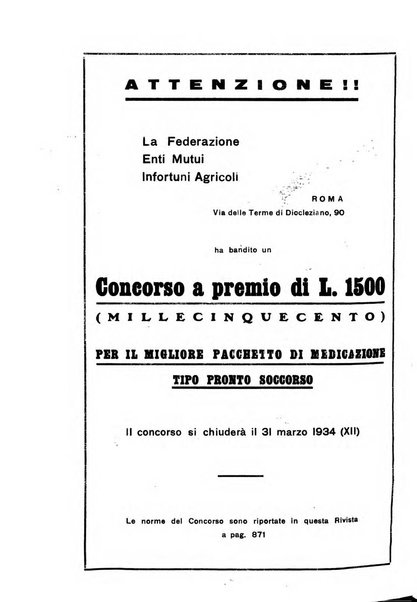 L'assistenza sociale agricola rivista mensile di infortunistica e assistenza sociale