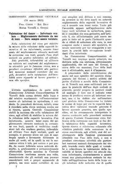 L'assistenza sociale agricola rivista mensile di infortunistica e assistenza sociale