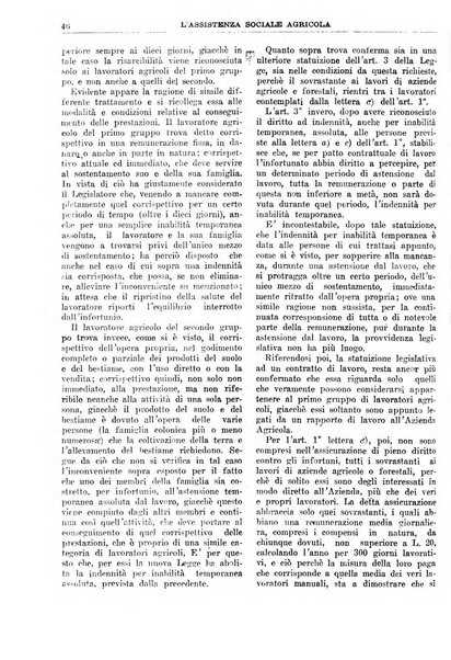 L'assistenza sociale agricola rivista mensile di infortunistica e assistenza sociale