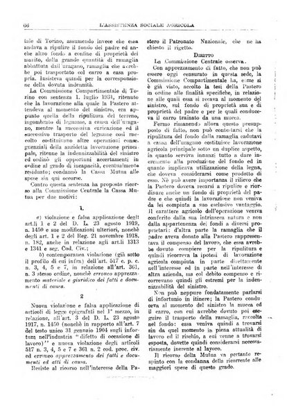 L'assistenza sociale agricola rivista mensile di infortunistica e assistenza sociale