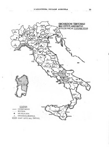 L'assistenza sociale agricola rivista mensile di infortunistica e assistenza sociale