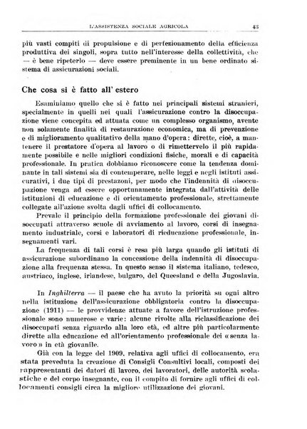 L'assistenza sociale agricola rivista mensile di infortunistica e assistenza sociale