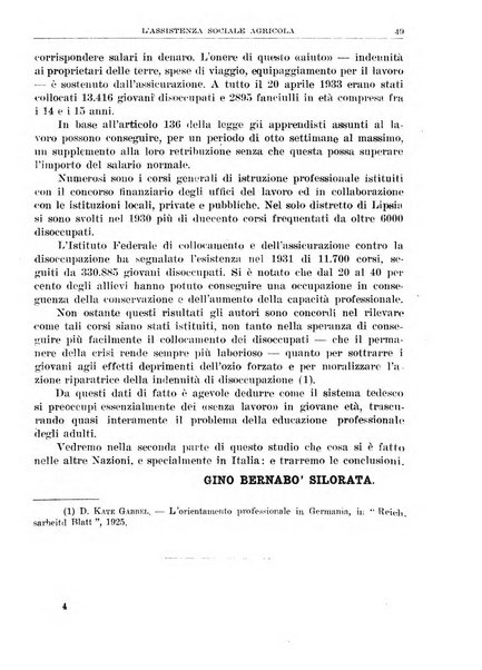 L'assistenza sociale agricola rivista mensile di infortunistica e assistenza sociale