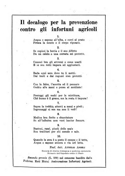 L'assistenza sociale agricola rivista mensile di infortunistica e assistenza sociale