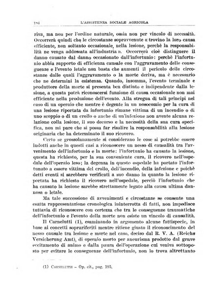 L'assistenza sociale agricola rivista mensile di infortunistica e assistenza sociale