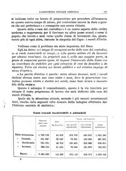 L'assistenza sociale agricola rivista mensile di infortunistica e assistenza sociale