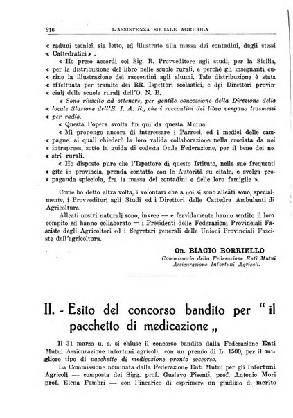 L'assistenza sociale agricola rivista mensile di infortunistica e assistenza sociale