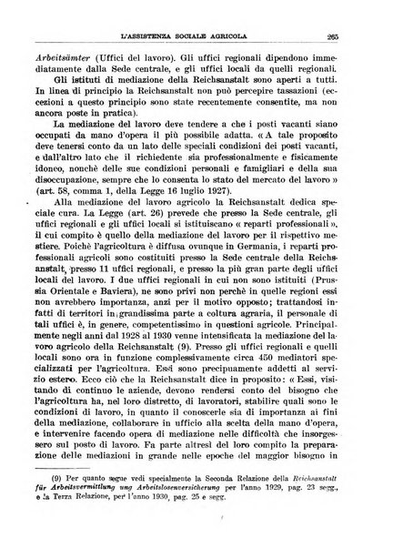 L'assistenza sociale agricola rivista mensile di infortunistica e assistenza sociale