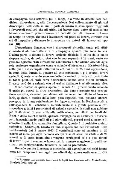 L'assistenza sociale agricola rivista mensile di infortunistica e assistenza sociale