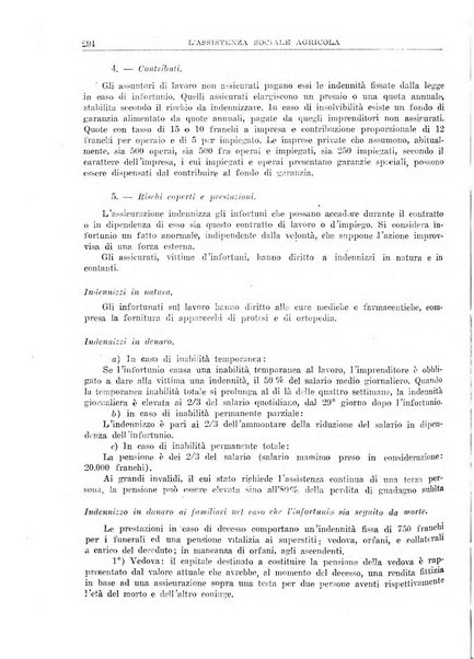 L'assistenza sociale agricola rivista mensile di infortunistica e assistenza sociale