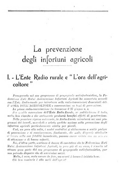 L'assistenza sociale agricola rivista mensile di infortunistica e assistenza sociale