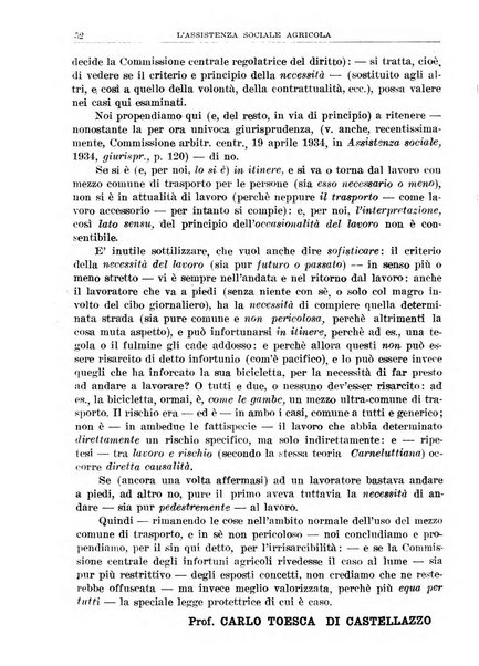 L'assistenza sociale agricola rivista mensile di infortunistica e assistenza sociale