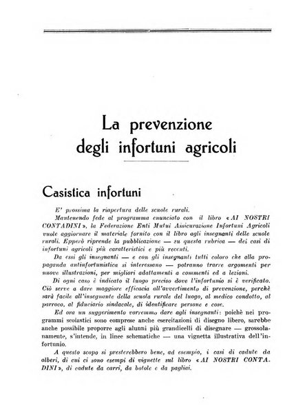 L'assistenza sociale agricola rivista mensile di infortunistica e assistenza sociale