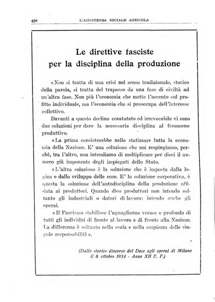 L'assistenza sociale agricola rivista mensile di infortunistica e assistenza sociale