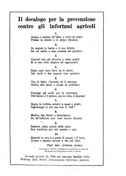 L'assistenza sociale agricola rivista mensile di infortunistica e assistenza sociale