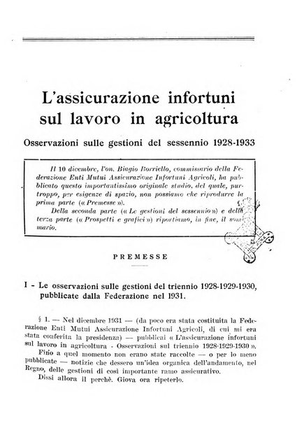 L'assistenza sociale agricola rivista mensile di infortunistica e assistenza sociale