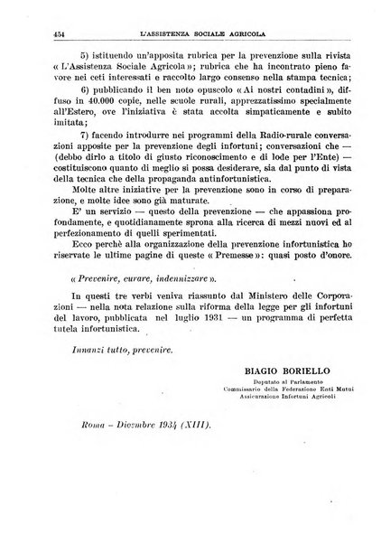 L'assistenza sociale agricola rivista mensile di infortunistica e assistenza sociale