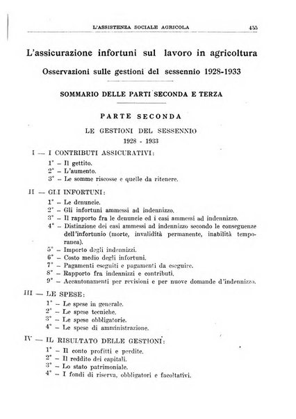 L'assistenza sociale agricola rivista mensile di infortunistica e assistenza sociale