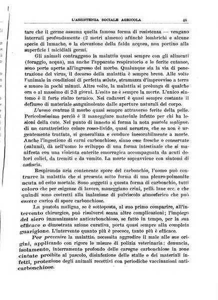 L'assistenza sociale agricola rivista mensile di infortunistica e assistenza sociale