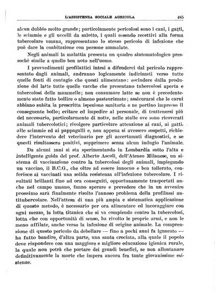 L'assistenza sociale agricola rivista mensile di infortunistica e assistenza sociale