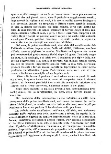 L'assistenza sociale agricola rivista mensile di infortunistica e assistenza sociale