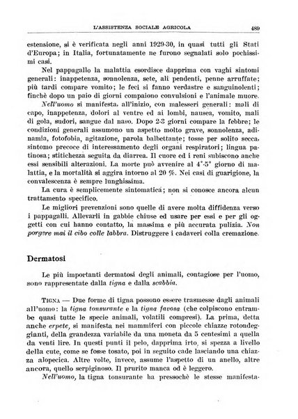 L'assistenza sociale agricola rivista mensile di infortunistica e assistenza sociale