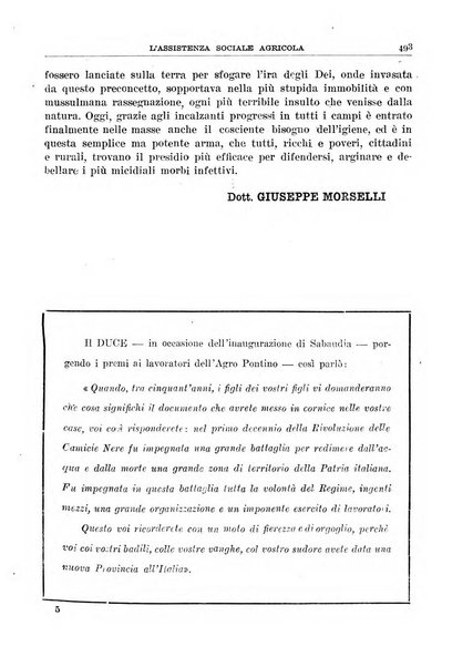 L'assistenza sociale agricola rivista mensile di infortunistica e assistenza sociale