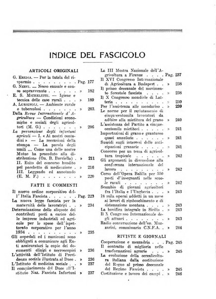 L'assistenza sociale agricola rivista mensile di infortunistica e assistenza sociale