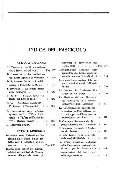 L'assistenza sociale agricola rivista mensile di infortunistica e assistenza sociale