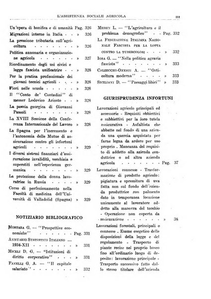 L'assistenza sociale agricola rivista mensile di infortunistica e assistenza sociale