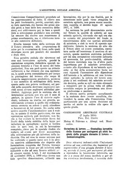 L'assistenza sociale agricola rivista mensile di infortunistica e assistenza sociale