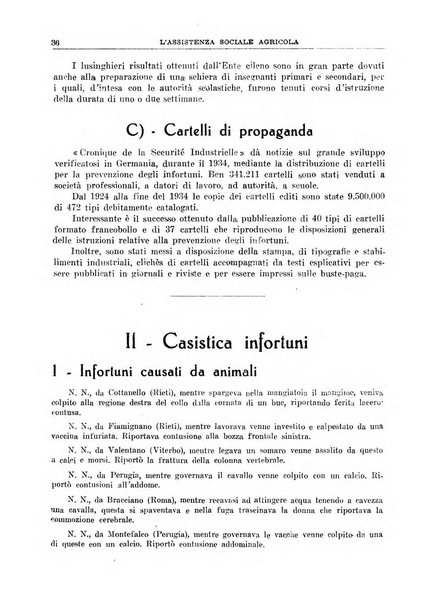 L'assistenza sociale agricola rivista mensile di infortunistica e assistenza sociale