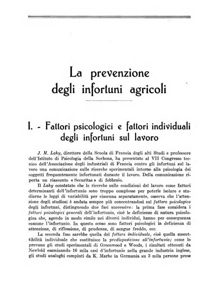 L'assistenza sociale agricola rivista mensile di infortunistica e assistenza sociale