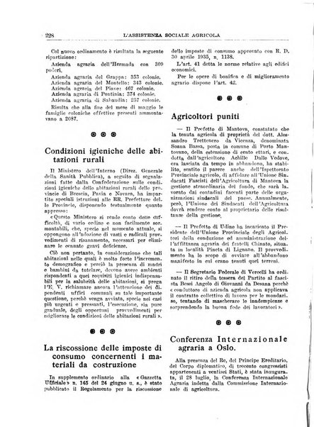 L'assistenza sociale agricola rivista mensile di infortunistica e assistenza sociale