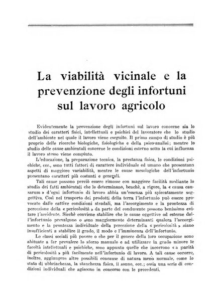 L'assistenza sociale agricola rivista mensile di infortunistica e assistenza sociale