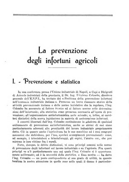 L'assistenza sociale agricola rivista mensile di infortunistica e assistenza sociale