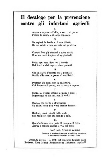 L'assistenza sociale agricola rivista mensile di infortunistica e assistenza sociale